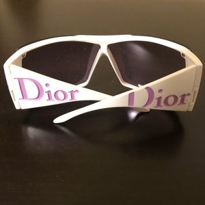 Christian Dior Oversized Purple & White Sunglasses